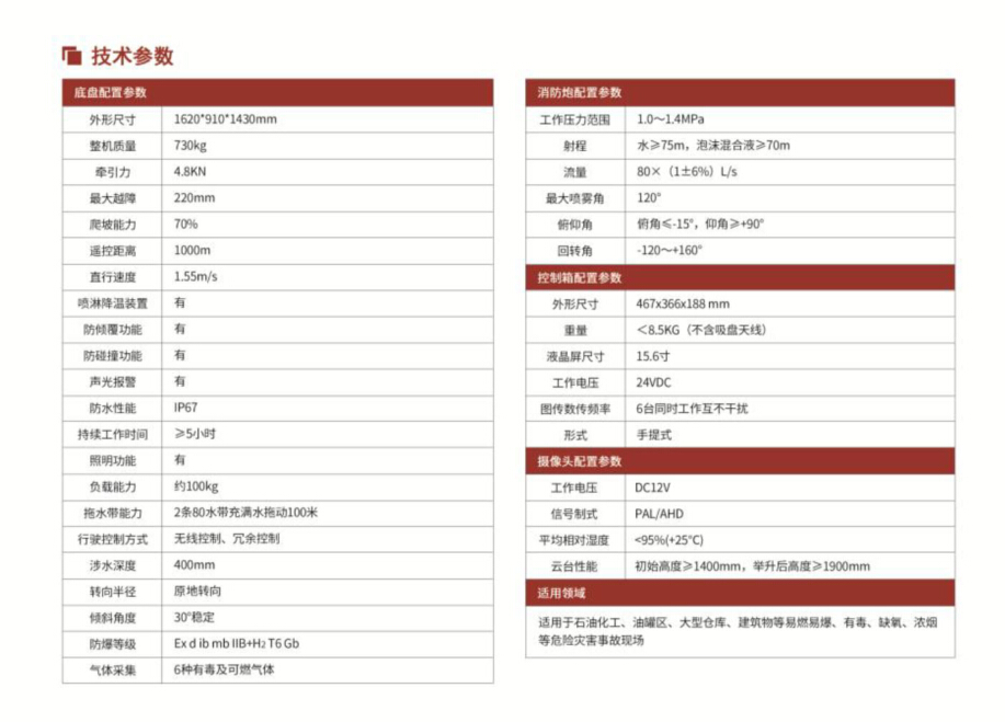 防爆灭火侦察机器人